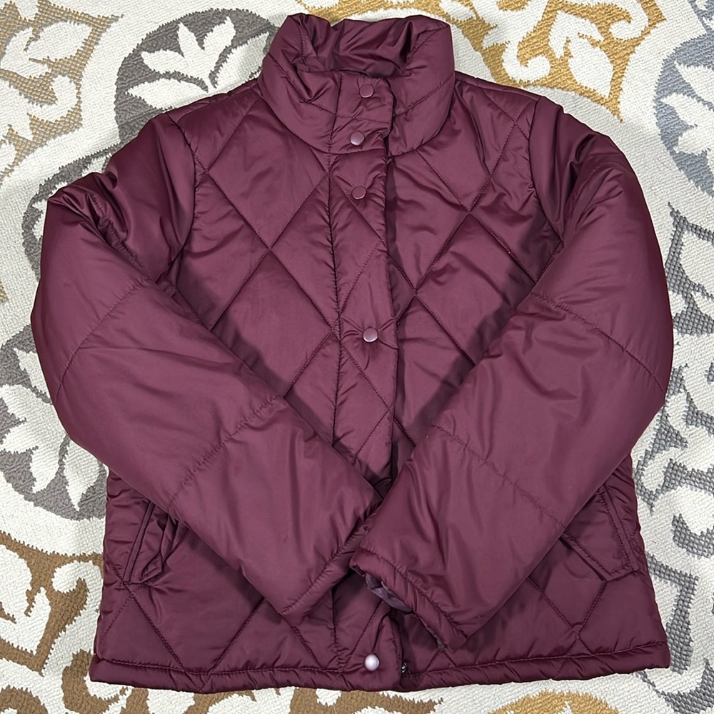 Like new! A New Day burgundy puffy jacket in size medium